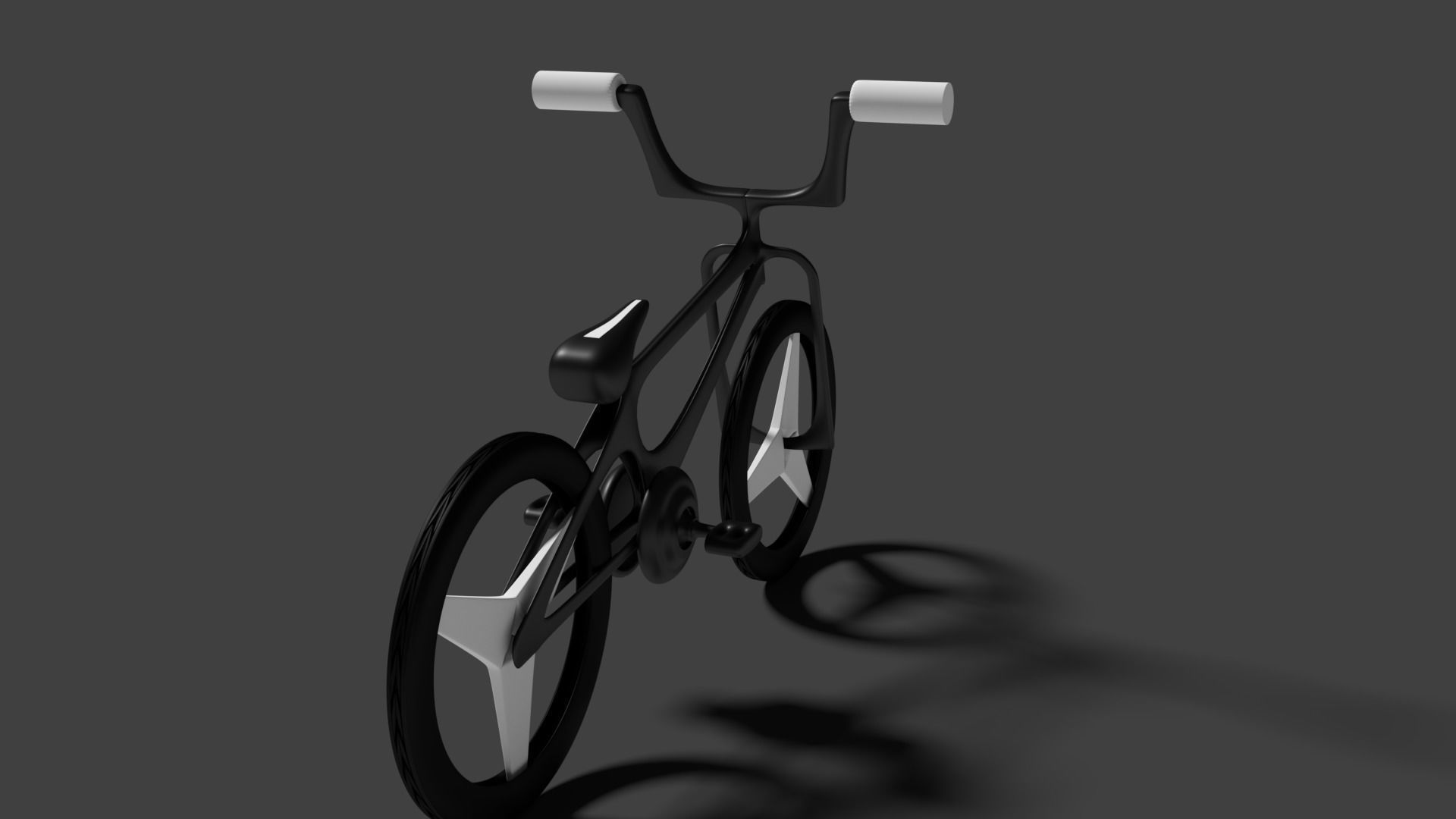 BMX Type cycle Low-poly 3D model_1
