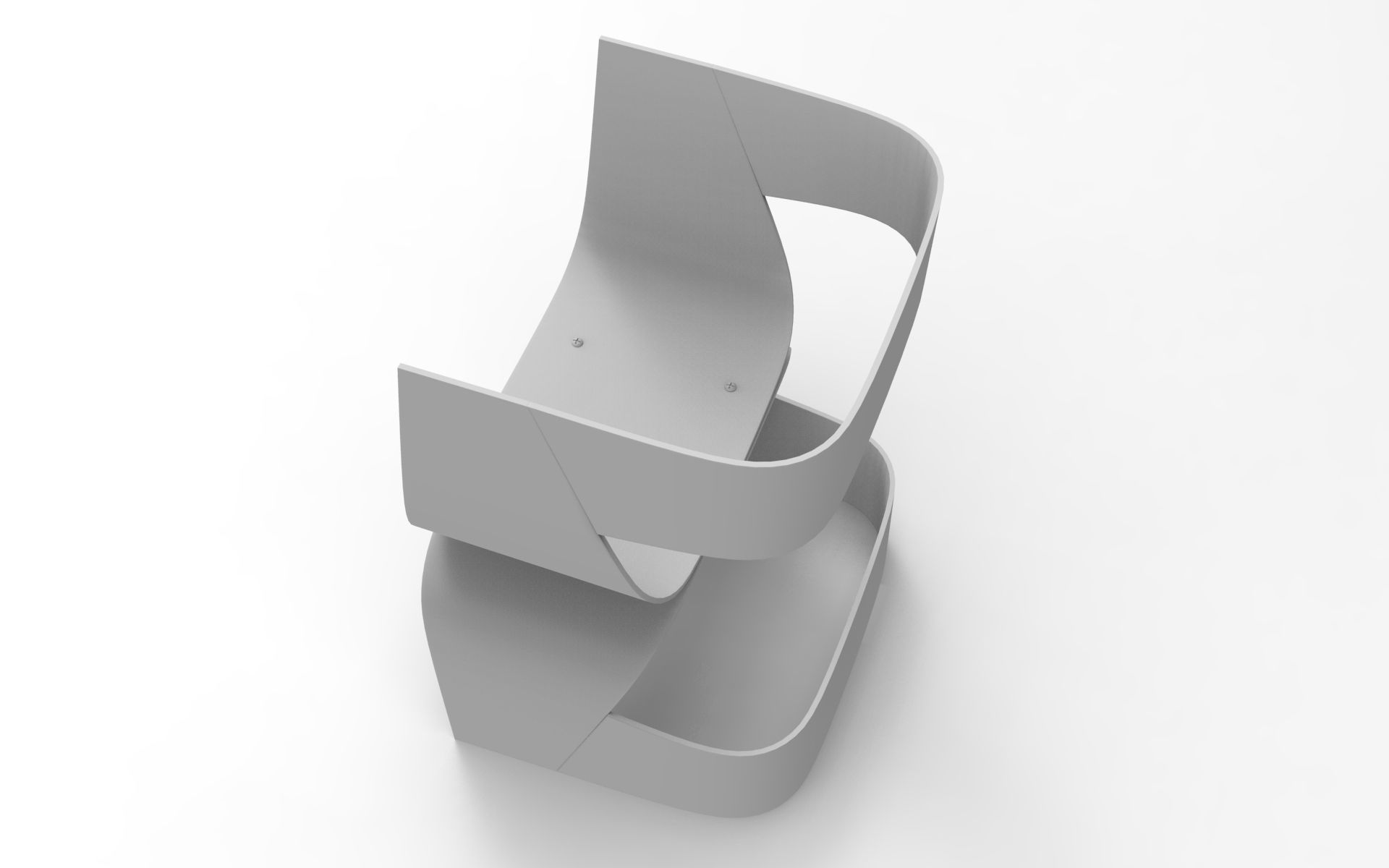 Endustrial Chair Low-poly 3D model_7