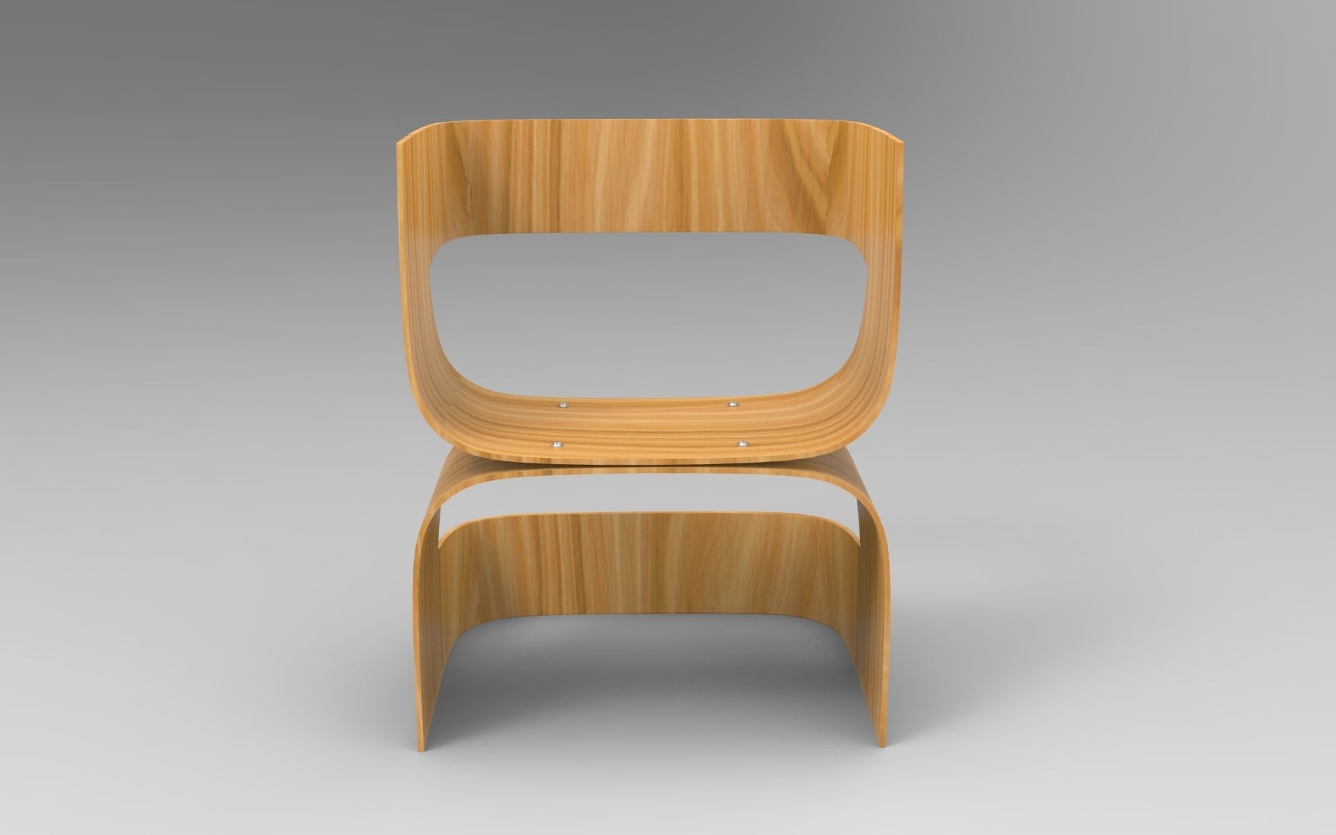 Endustrial Chair Low-poly 3D model_4