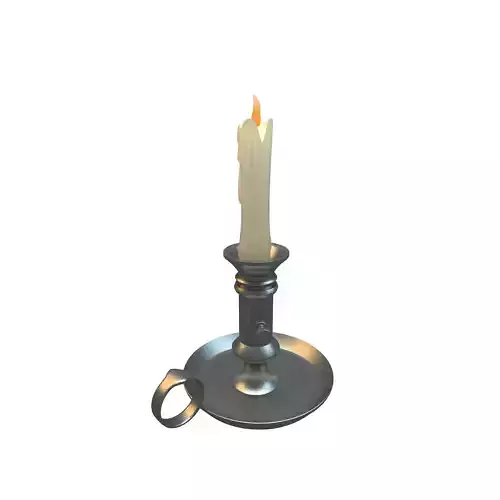 Melted Candle  3D model