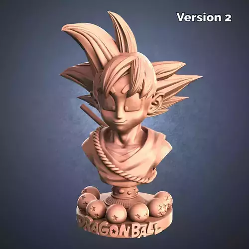 Goku bust V2 3D print model