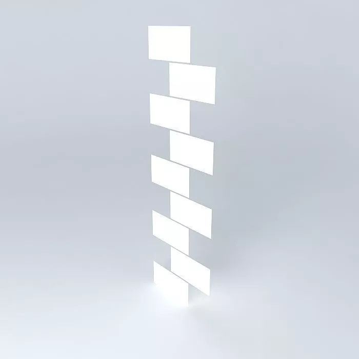 Industrial stack of blocks Free 3D model