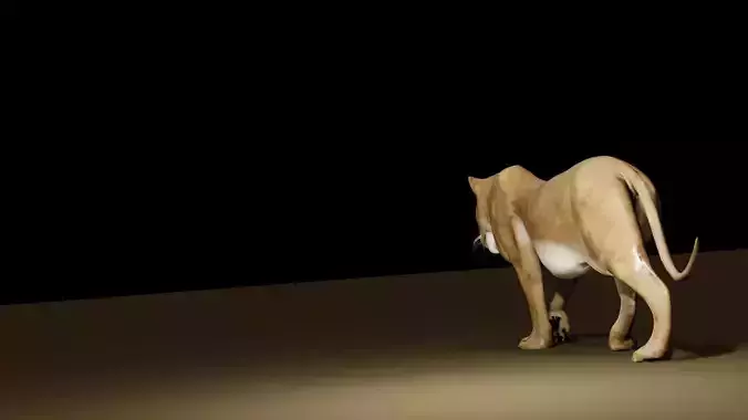 lion model Low-poly 3D model