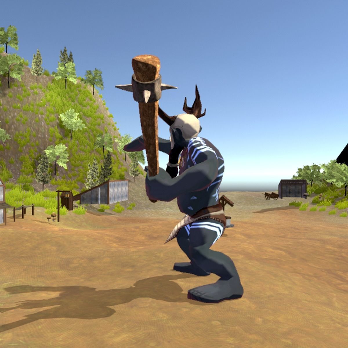 Giant or Ogre Creature Low-poly 3D model_6