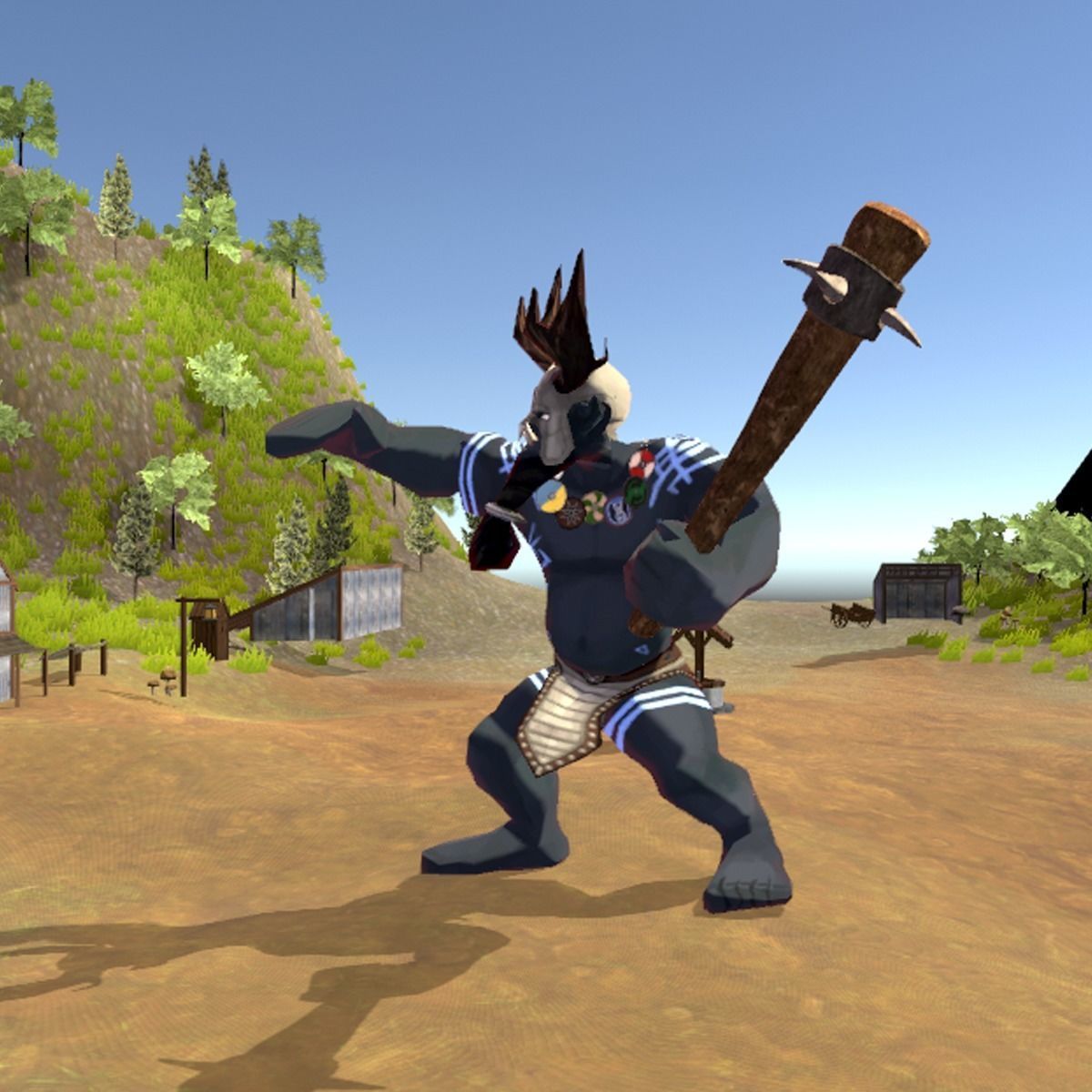 Giant or Ogre Creature Low-poly 3D model_5