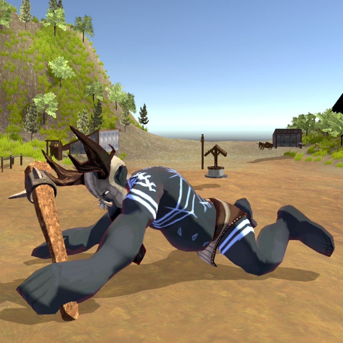 Giant or Ogre Creature Low-poly 3D model_9