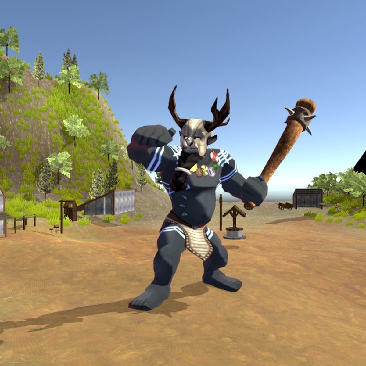 Giant or Ogre Creature Low-poly 3D model_3