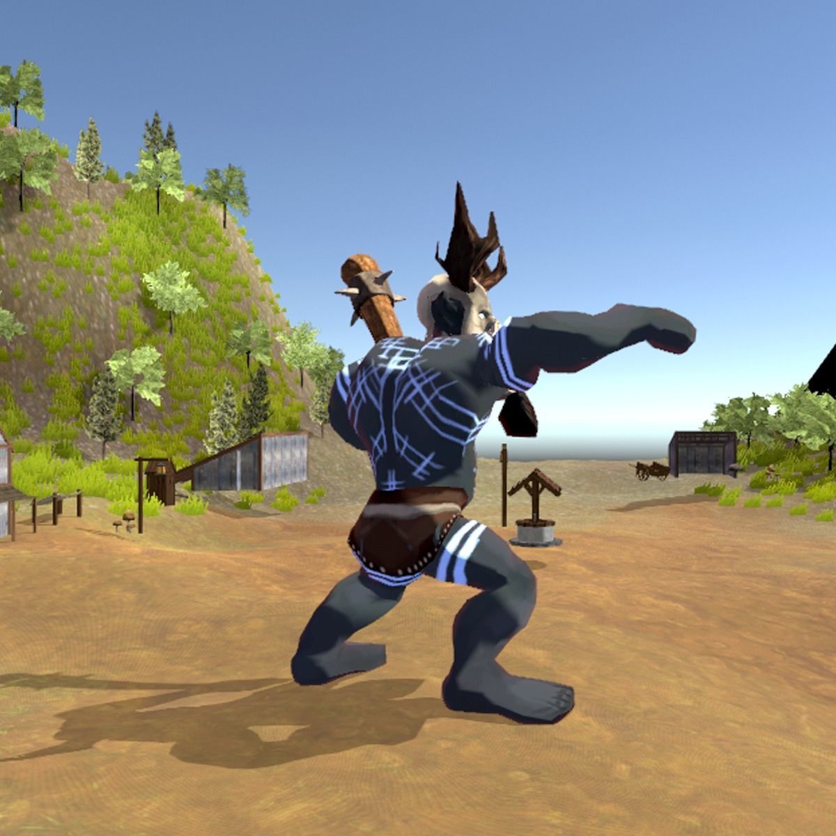 Giant or Ogre Creature Low-poly 3D model_8