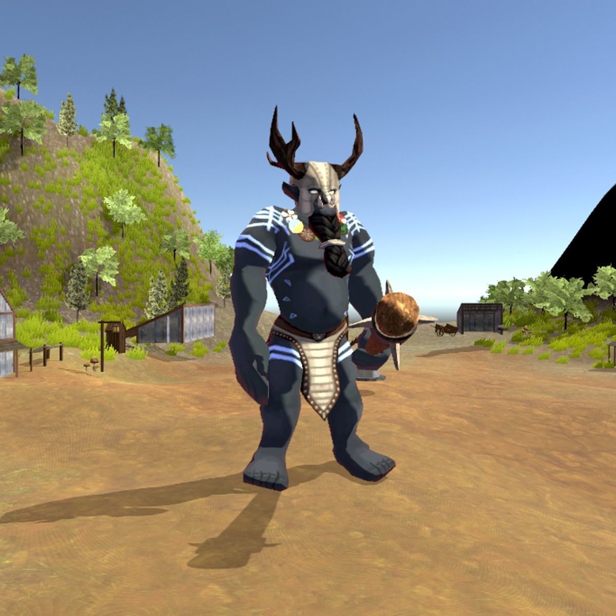 Giant or Ogre Creature Low-poly 3D model_1