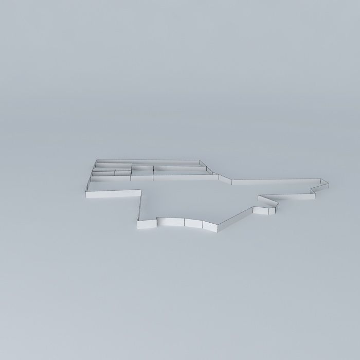 Architectural landscape Free 3D model_3