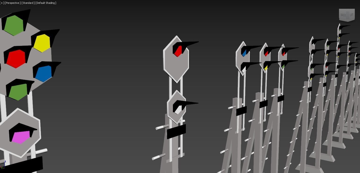 SKC-HSS Train Signals Low-poly 3D model_5