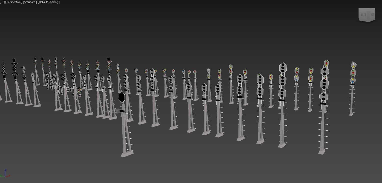 SKC-HSS Train Signals Low-poly 3D model_3