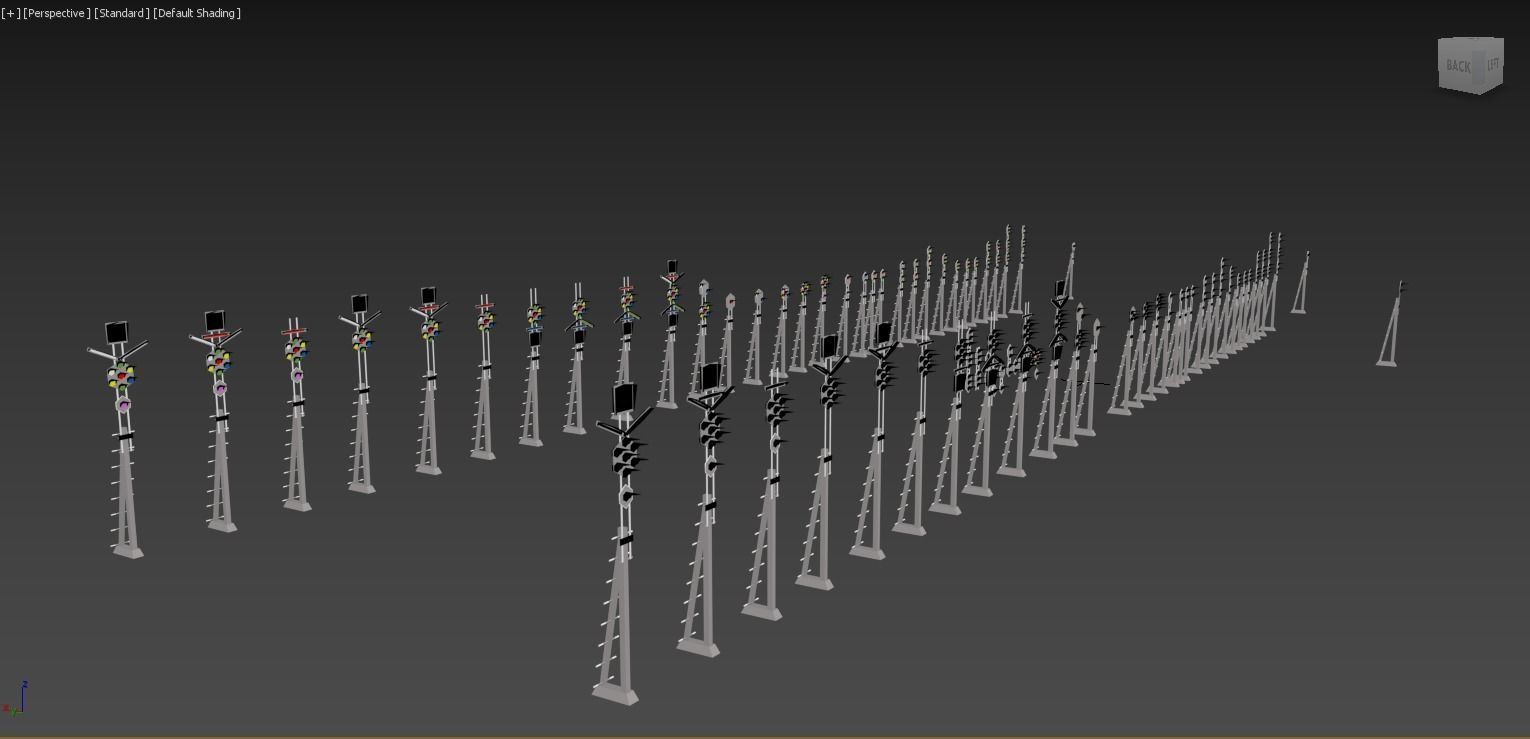 SKC-HSS Train Signals Low-poly 3D model_2