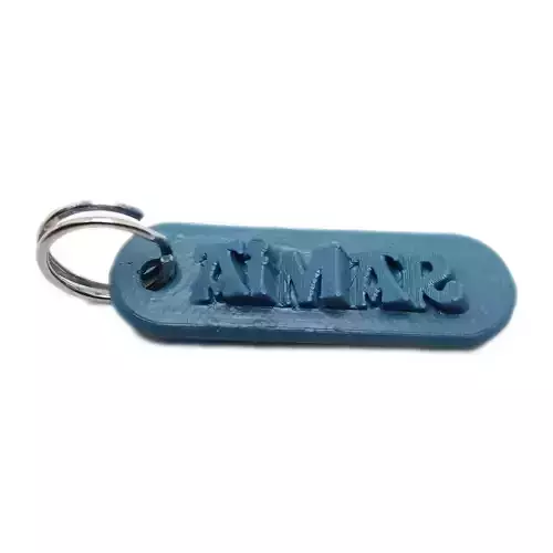 AIMAR Personalized keychain embossed letters