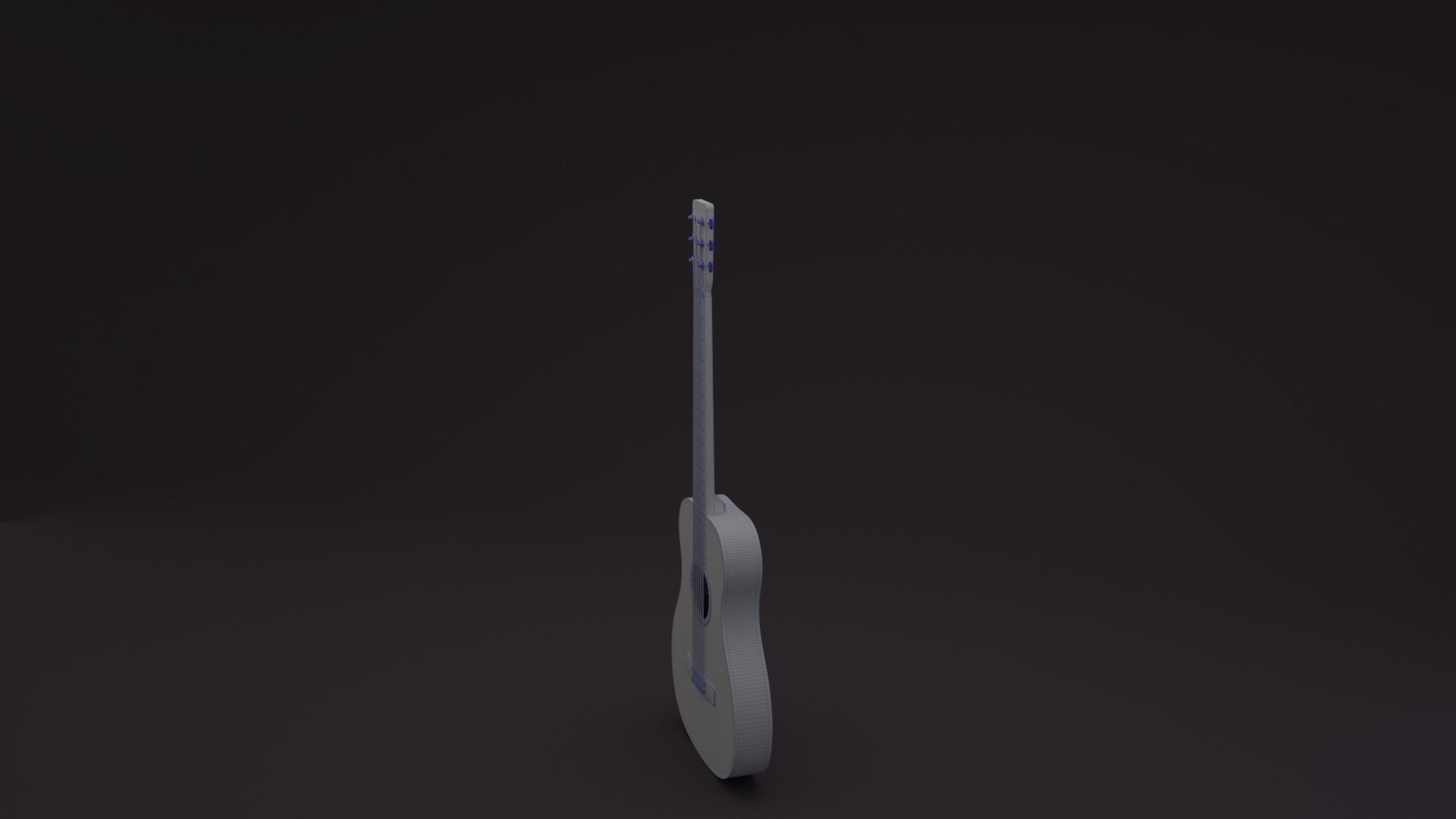 Classical Guitar 3D model_3