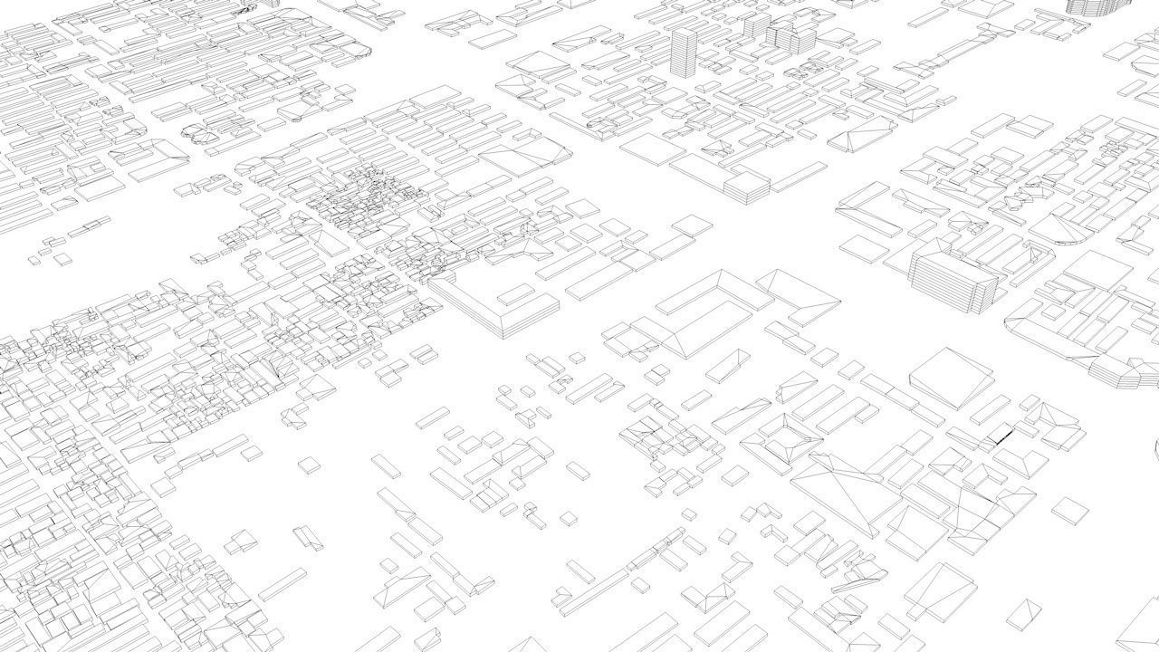 Xian Streets and Buildings 3D model_12