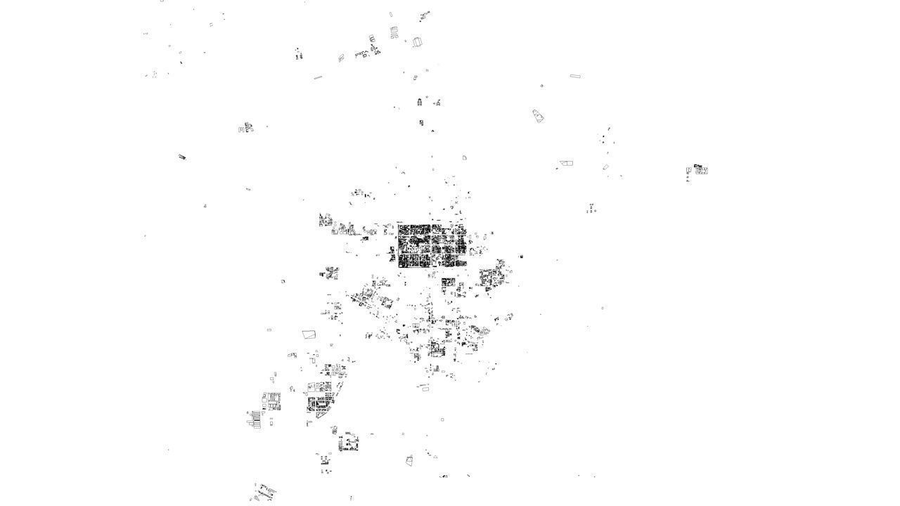 Xian Streets and Buildings 3D model_9