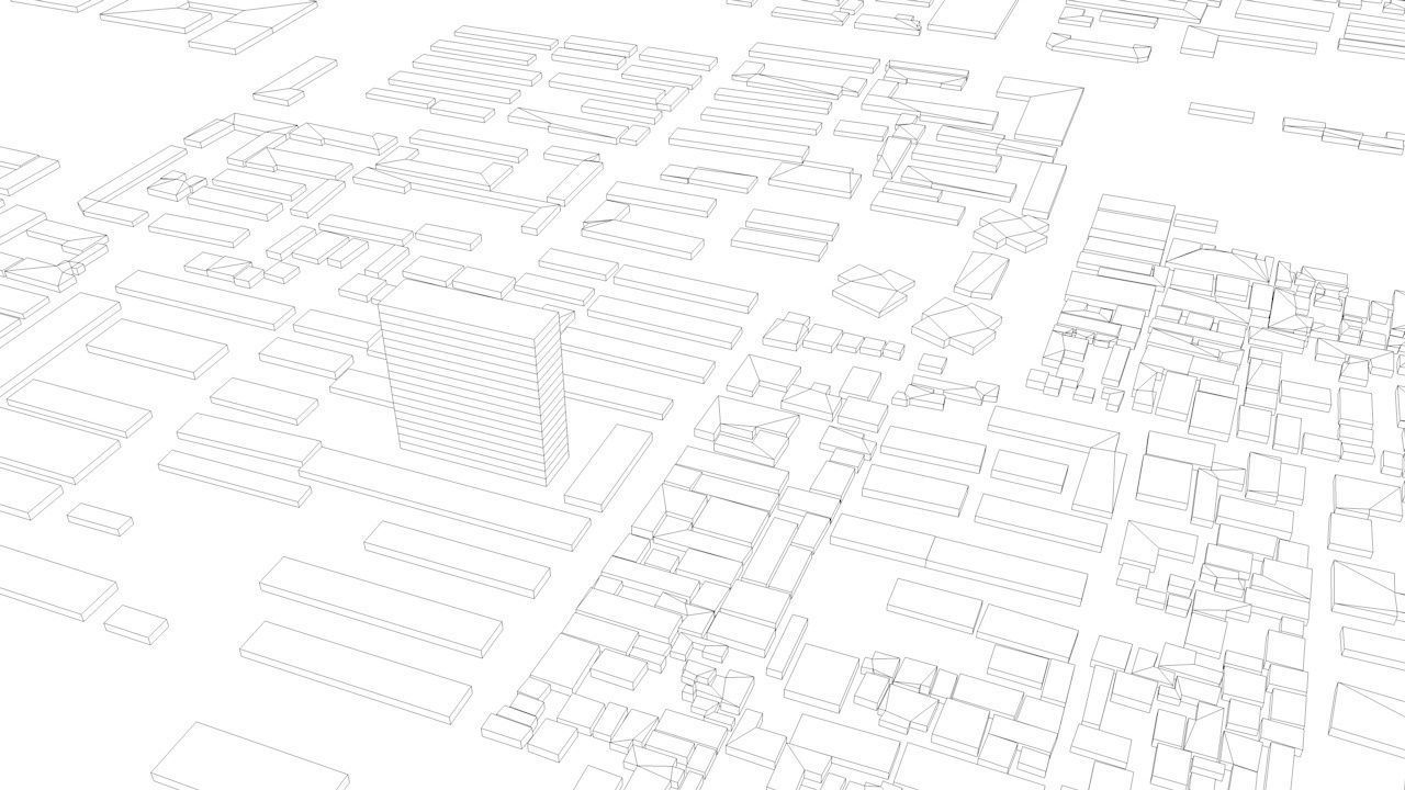 Xian Streets and Buildings 3D model_13