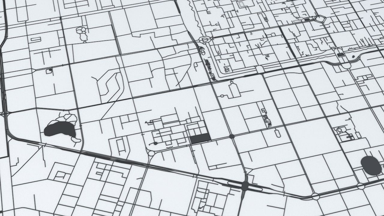 Xian Road Network and Streets 3D model_3