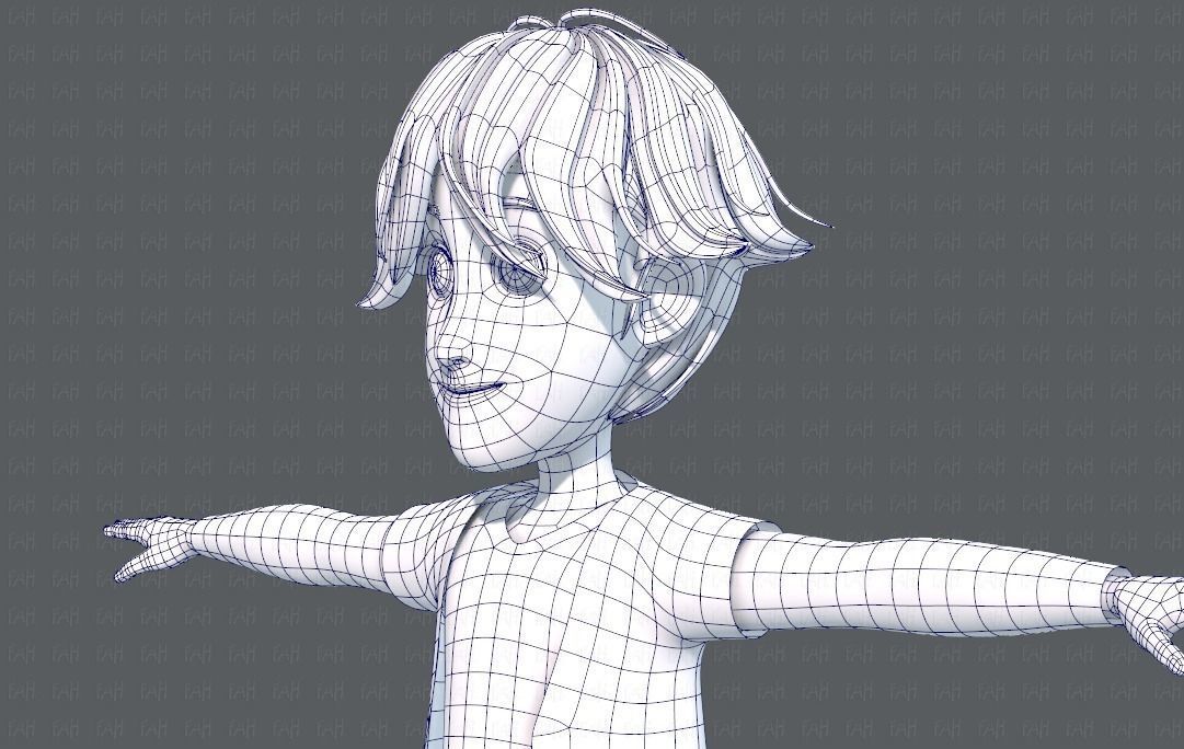 Base BoyV07 Clothing V01 Low-poly 3D model_34