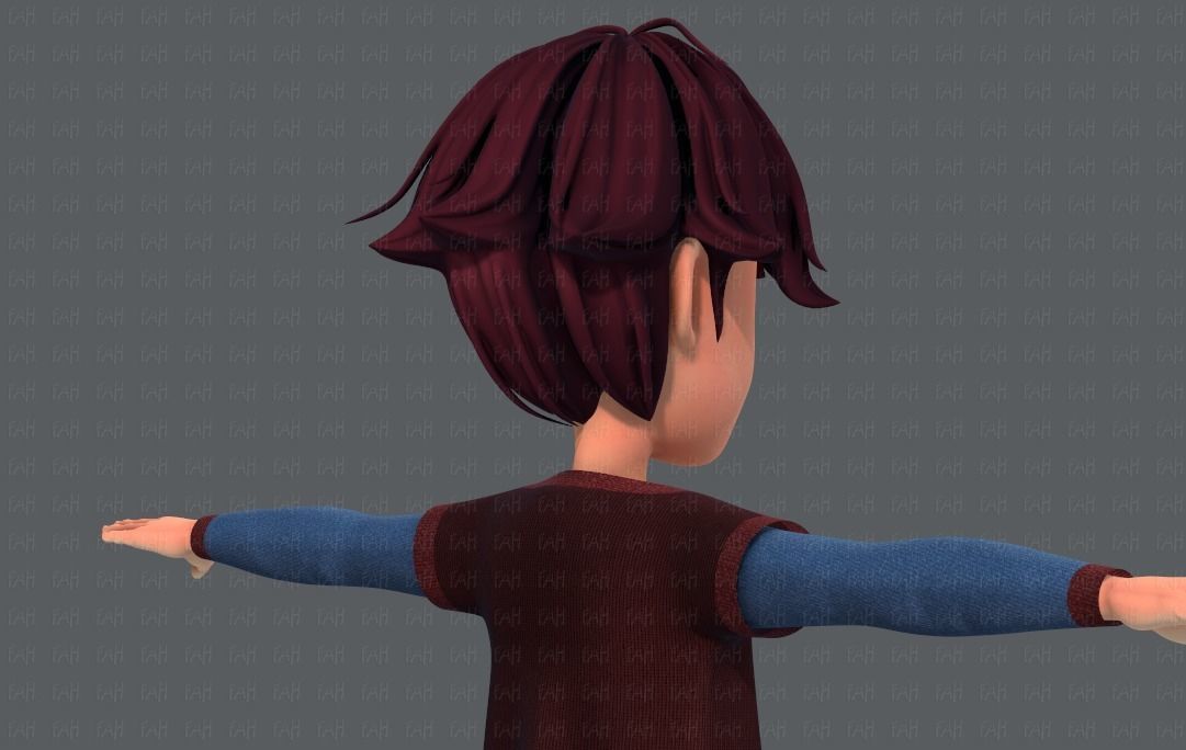 Base BoyV07 Clothing V01 Low-poly 3D model_22