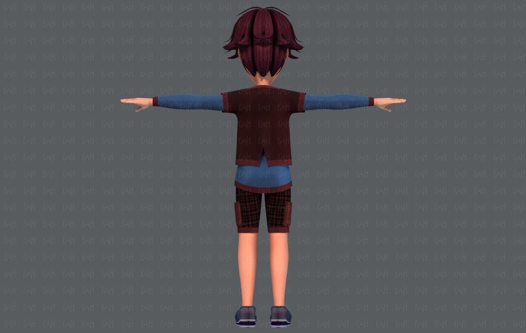 Base BoyV07 Clothing V01 Low-poly 3D model_7