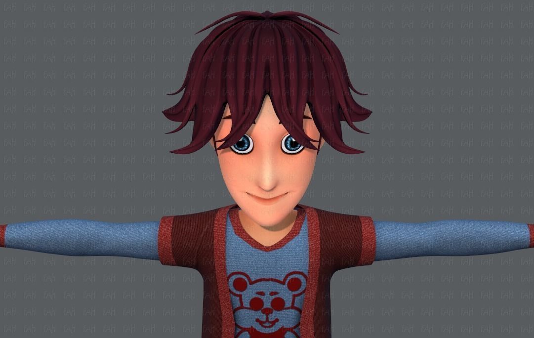 Base BoyV07 Clothing V01 Low-poly 3D model_43