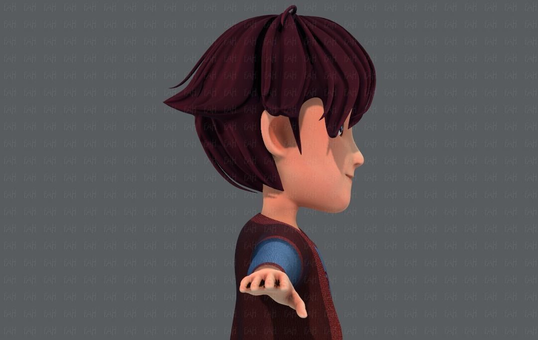 Base BoyV07 Clothing V01 Low-poly 3D model_21