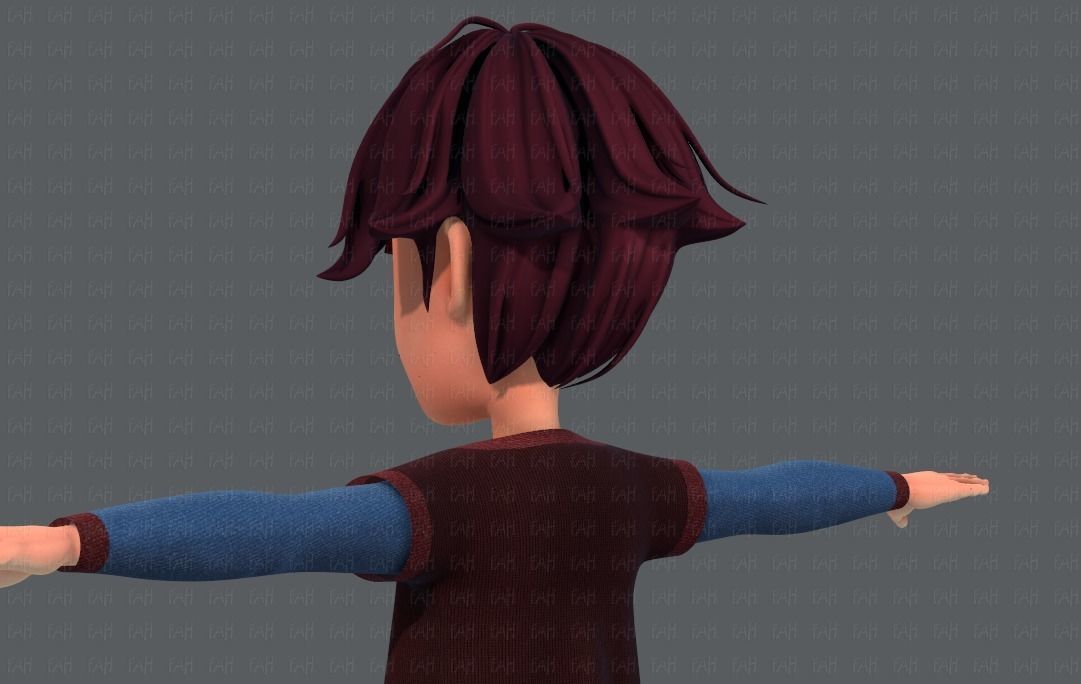 Base BoyV07 Clothing V01 Low-poly 3D model_24