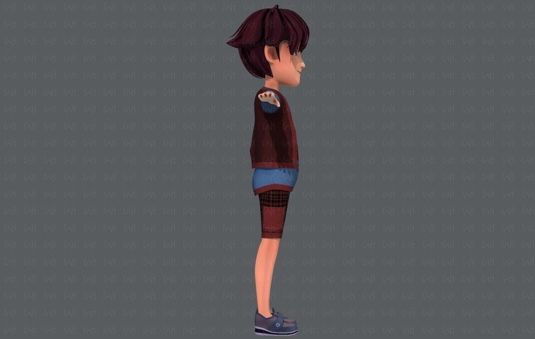Base BoyV07 Clothing V01 Low-poly 3D model_5
