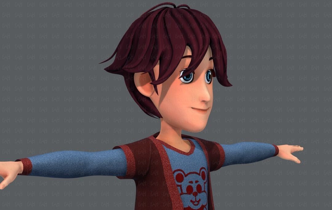 Base BoyV07 Clothing V01 Low-poly 3D model_20