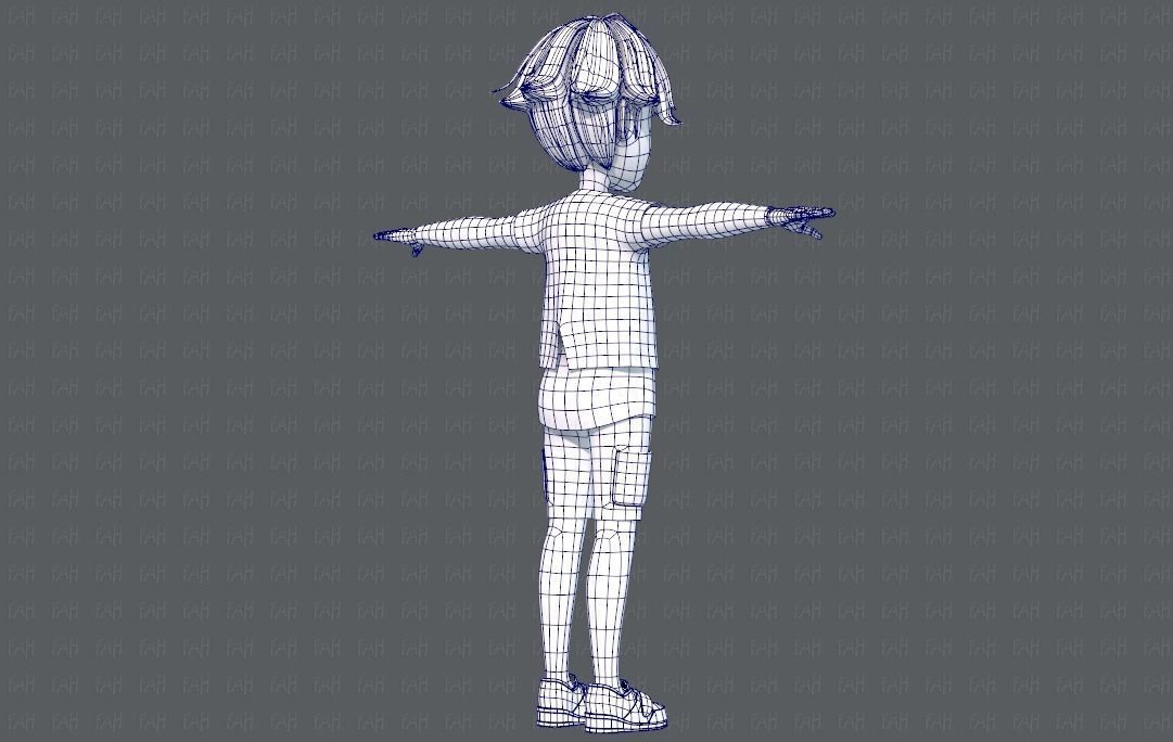 Base BoyV07 Clothing V01 Low-poly 3D model_14