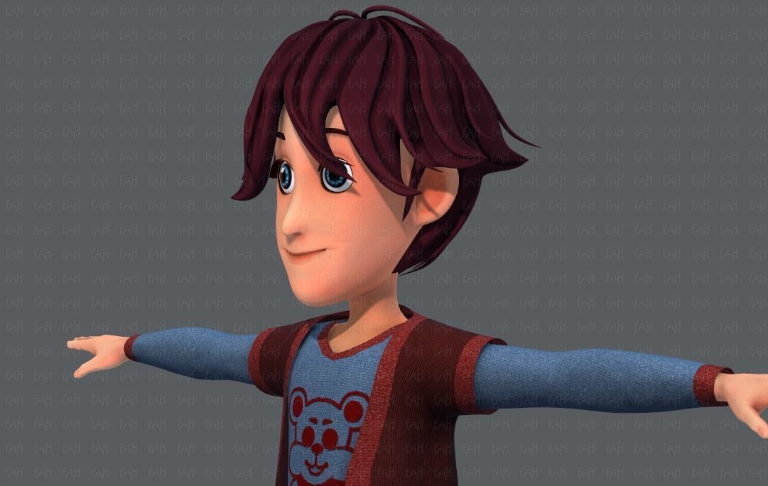 Base BoyV07 Clothing V01 Low-poly 3D model_26