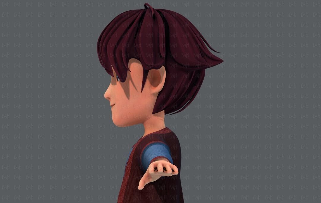 Base BoyV07 Clothing V01 Low-poly 3D model_25