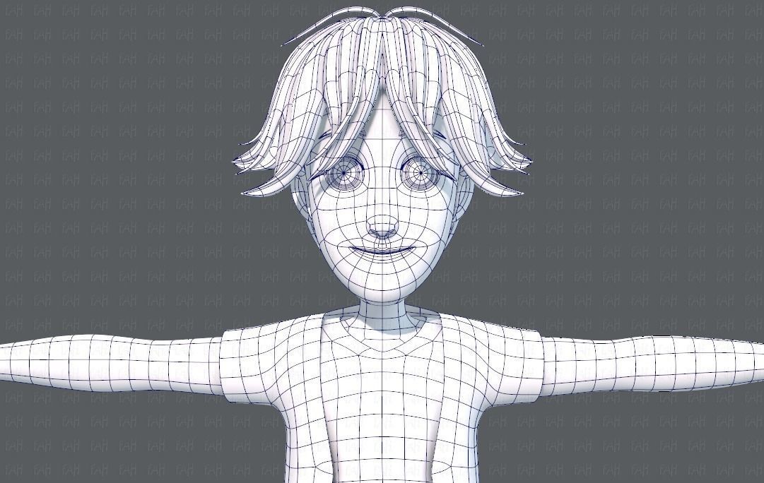 Base BoyV07 Clothing V01 Low-poly 3D model_27