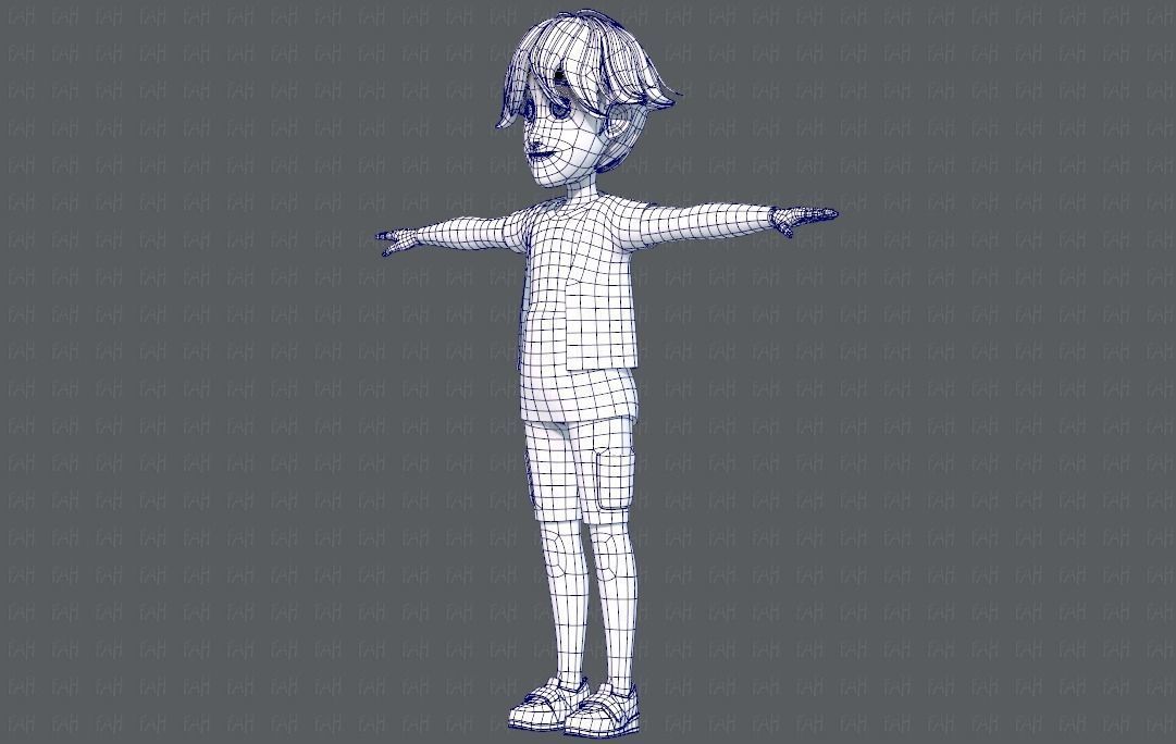 Base BoyV07 Clothing V01 Low-poly 3D model_18