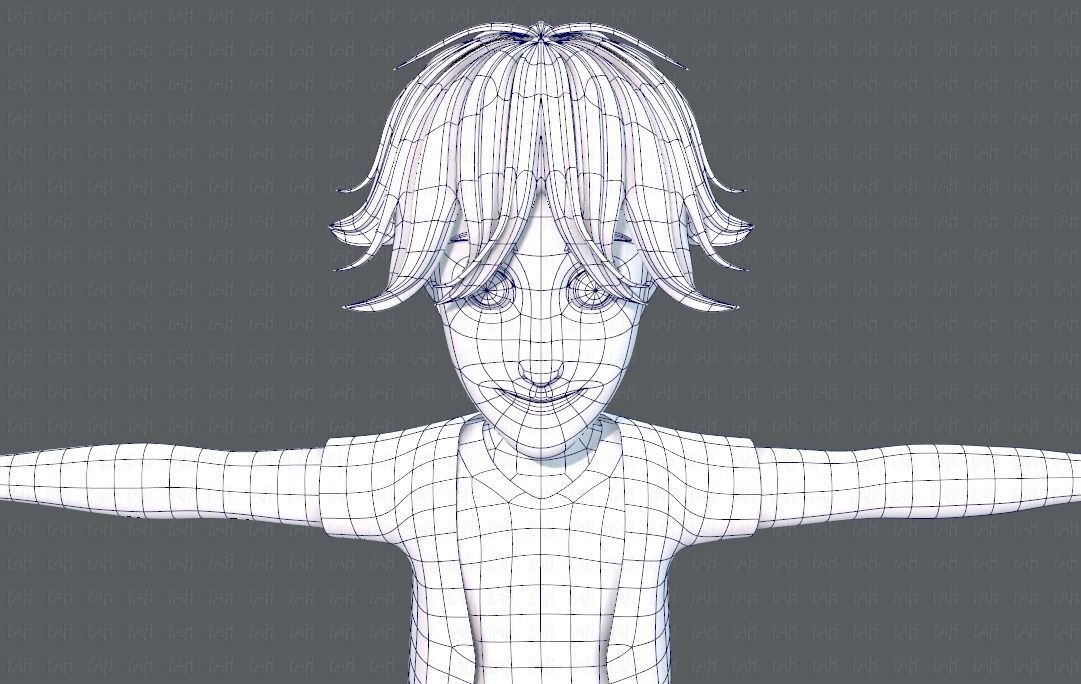 Base BoyV07 Clothing V01 Low-poly 3D model_44