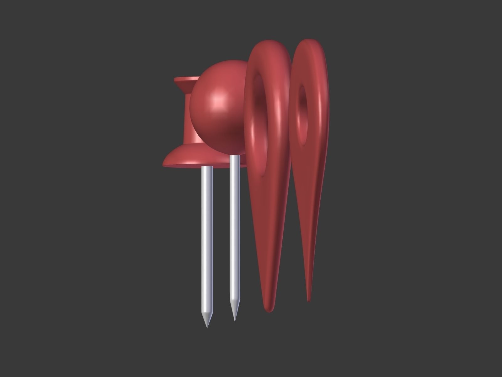 Map Pointer Low-poly 3D model_3