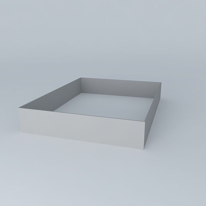 Architectural detail rectangular box Free 3D model_1