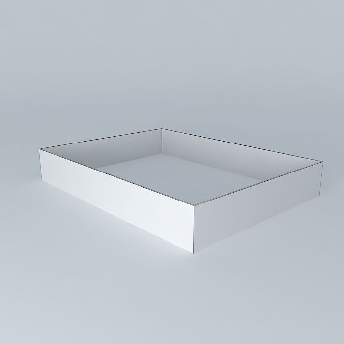 Architectural detail rectangular box Free 3D model_4