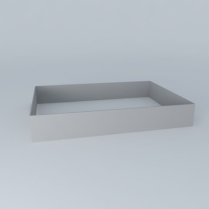 Architectural detail rectangular box Free 3D model_2