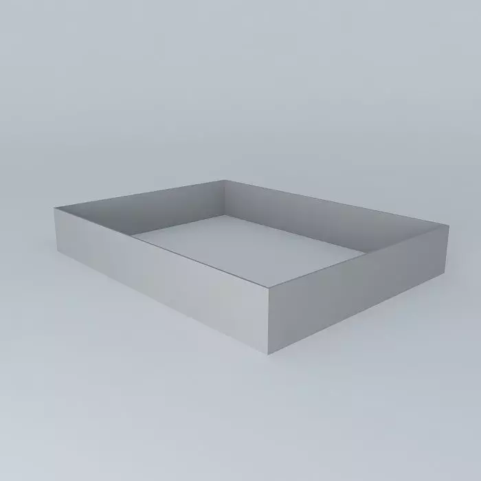 Architectural detail rectangular box Free 3D model_0
