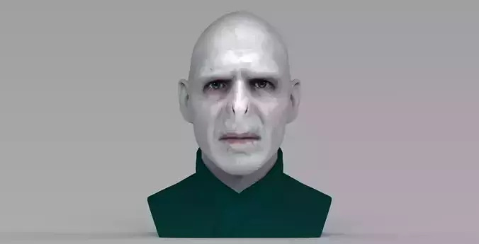 Lord Voldemort bust ready for full color 3D printing 3D print model