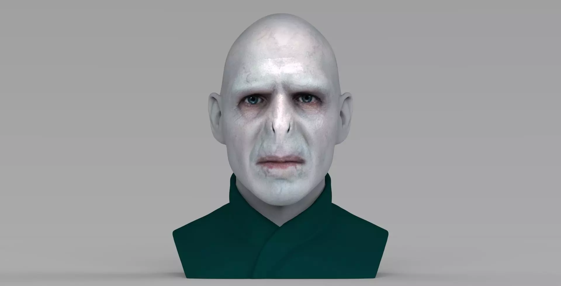 Lord Voldemort bust ready for full color 3D printing 3D print model_0