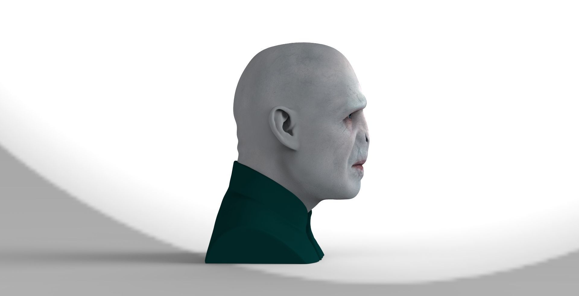 Lord Voldemort bust ready for full color 3D printing 3D print model_8
