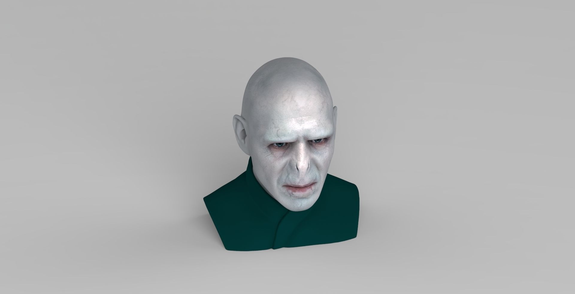 Lord Voldemort bust ready for full color 3D printing 3D print model_12