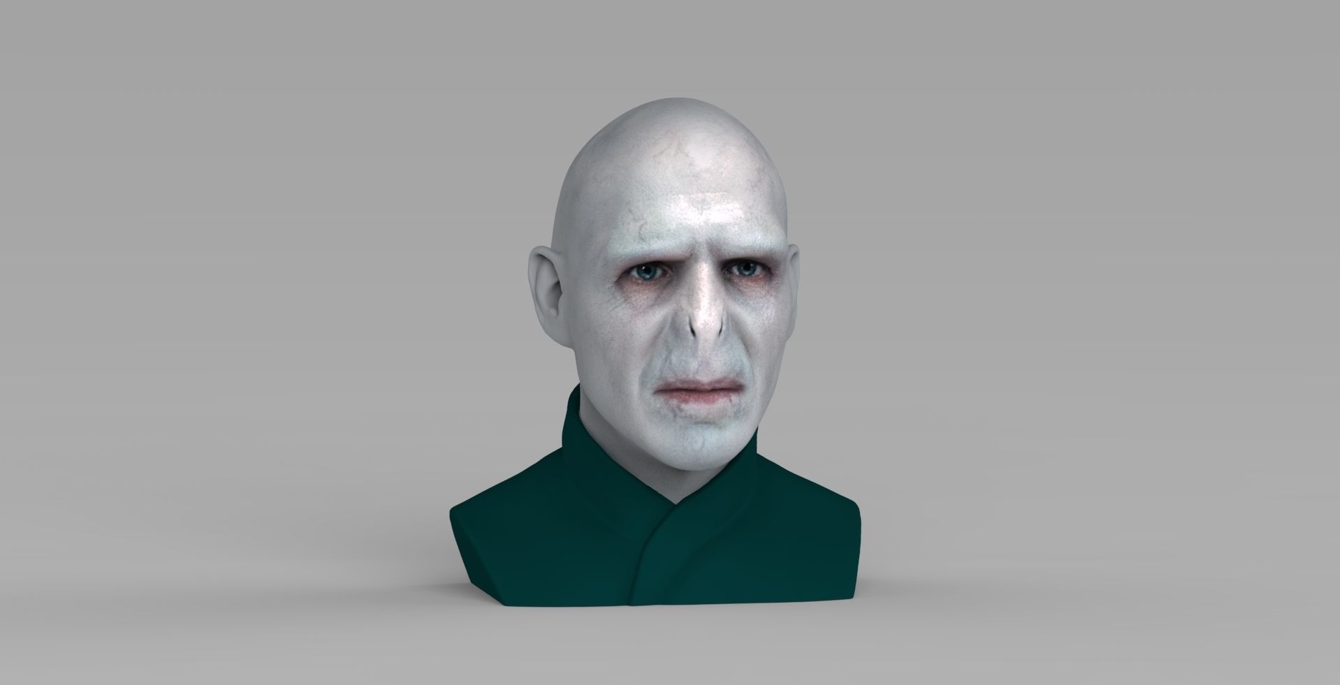 Lord Voldemort bust ready for full color 3D printing 3D print model_11