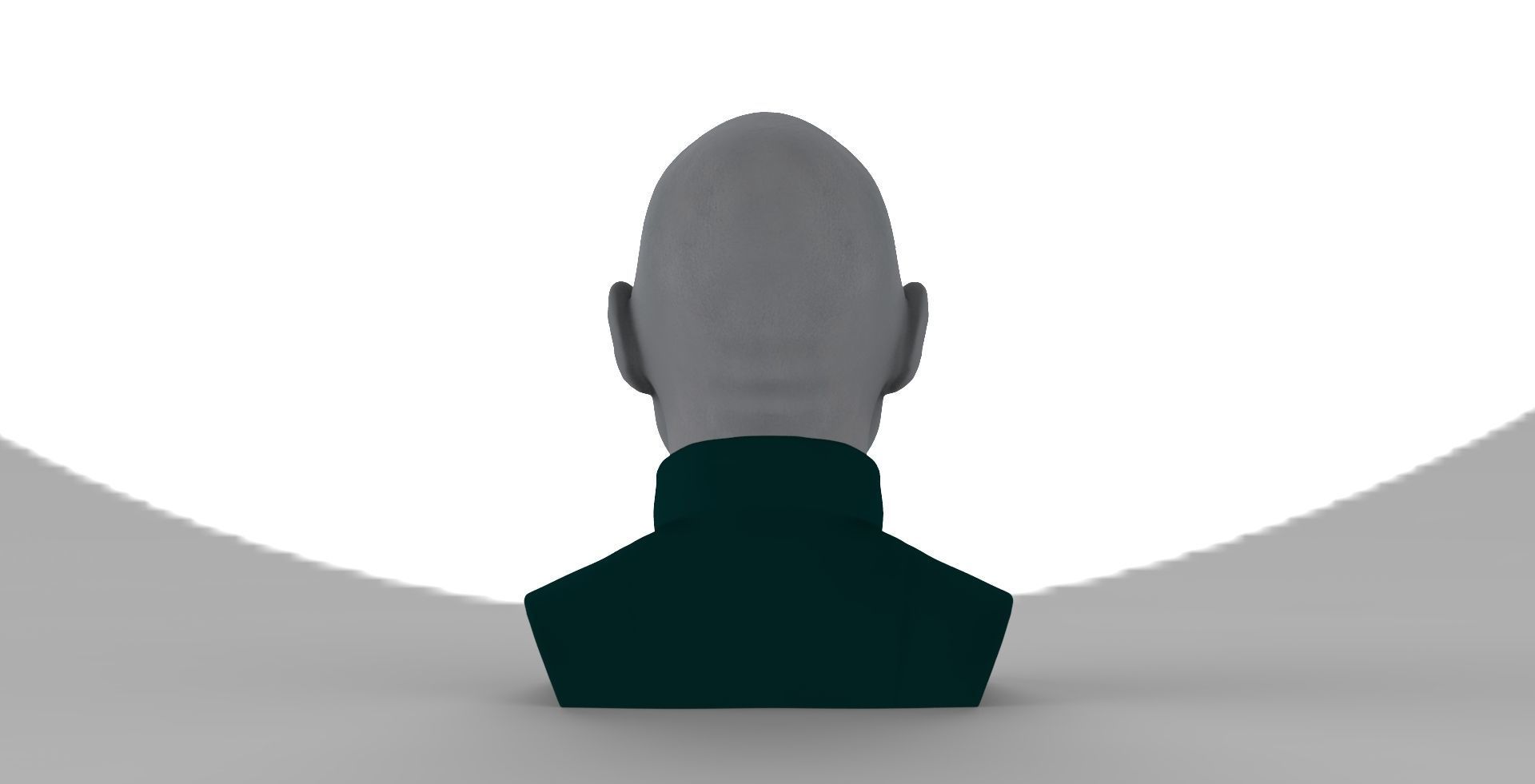 Lord Voldemort bust ready for full color 3D printing 3D print model_6