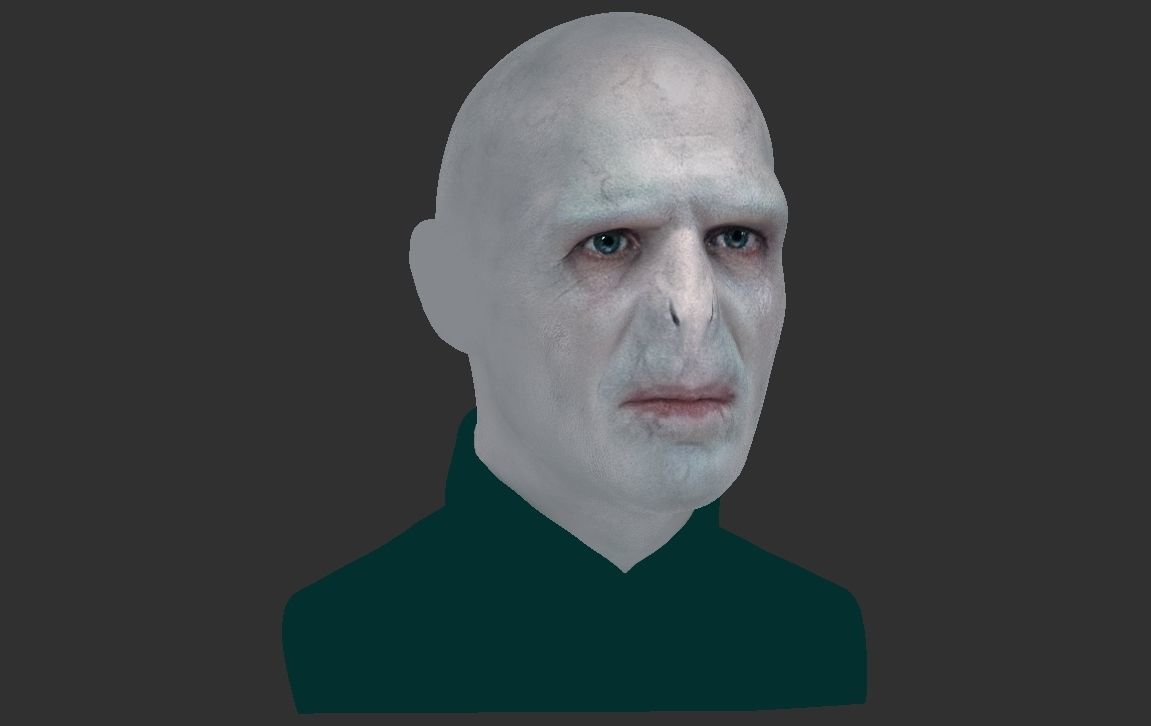 Lord Voldemort bust ready for full color 3D printing 3D print model_22