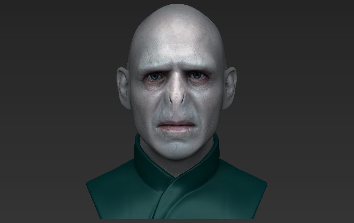 Lord Voldemort bust ready for full color 3D printing 3D print model_18